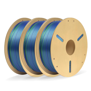Filament PLA Soie Multicolore LONGQI 1,75 mm 1 kg – Dégradé Arc-en-ciel Brillant et Soyeux pour Imprimante 3D (Art et Artisanat) - Product Image 1