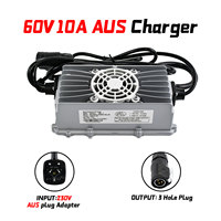 Chargeur haute performance 60V 10A pour Sur-Ron Light Bee X LBX Segway X260 X160 Moto électrique tout-terrain, adaptateur de charge rapide