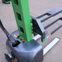 Transpalette Électrique Autoportant OEM 500kg, Hauteur de Levage 1300mm, Chariot Élévateur Portable pour Livraison en Camion, 4 Étapes de Levage