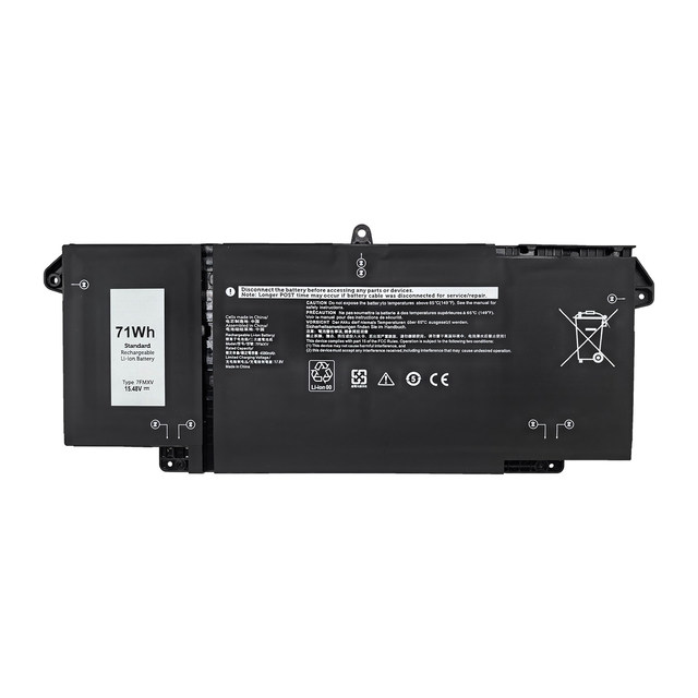 High Capacity 71Wh 4580mAh 7FMXV Replacement Laptop Battery for Dell Latitude 7320 5320 7420 7520 9JM71 Notebook Battery