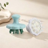 Nouvel Arrivage Vente en Gros Peigne à coussin d'air en silicone et jade naturel à 10 dents, Masseur capillaire, Applicateur d'huile, Outil de croissance capillaire, Certifié CE