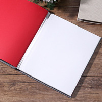 Álbum de Fotos DIY de Tela Autoadhesivo de Alta Calidad de 27*28cm, 3 Colores, con 20 Páginas de Doble Cara y Cubierta de Lino