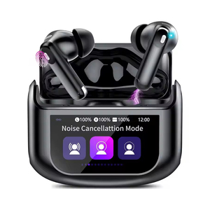 Controlli Touch Screen a colori con auricolari Wireless a doppio auricolare con riduzione del rumore e auricolari con Display LCD digitali - Product Image 1