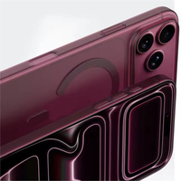 Étui de luxe ultra-fin mat translucide transparent pour iPhone 18 Pro 17 Air 16 15 14 13 12 11 Pro Max, coque magnétique antichoc en PC
