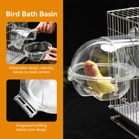Vente en gros de cage à oiseaux boîte de bain perroquet baignoire suspendue pour petits oiseaux de compagnie canari