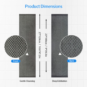 Multi-Function Foam Bath Towel Long Exfoliating Towels Exfoliating Washcloth <strong>Back</strong> <strong>Scrubber</strong> for Shower - Product Image 2