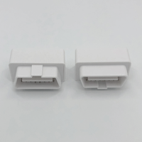 Carcasa y Conector Macho OBD 2 Blancos para Vehículos Diésel, Carcasa de Conexión para Dispositivo de Diagnóstico OBD-II