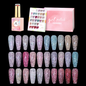 Marque privée 15ml Ensemble de vernis à ongles gel scintillant réfléchissant Flash Paillettes étincelantes Vernis holographiques Uv Led Sequin <span class=keywords><strong>Manucure</strong></span> - Product Image 1