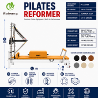 Nouvelle Arrivée 2026 – Reformer Pilates Portable en Aluminium Certifié CE avec Demi-Tourneuse pour Usage Professionnel en Studio