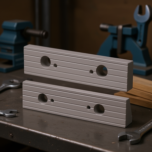 Mordaza acanalada para tornillo de banco modular con abrazadera ajustable de 100 mm de longitud - Product Image 3