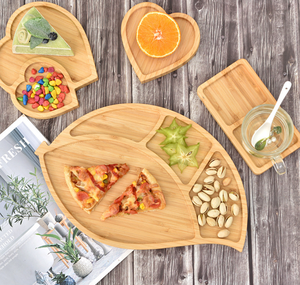 Plateaux et assiettes en bambou écologiques en gros, personnalisables, solides, de qualité alimentaire, durables, vaisselle classique, boulangeries, hôtels, cadeaux - Product Image 3