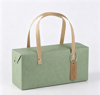 Boîte-cadeau en papier kraft avec poignées en papier, boîte d'emballage portable pour bougie parfumée, cadeau