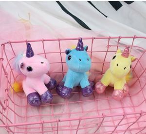 محفظة مفتاح محشوة بعيون كبيرة بتصميم لطيف على شكل وحيد القرن محفظة محشوة لعيد الحب على شكل حيوانات محشوة من Kawaii محفظة مفتاح محفظة مفتاح مع حلية حصانية فاتنة على شكل وحيد القرن هدايا حلقة مفاتيح - Product Image 5