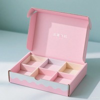 Boîte d'expédition en carton ondulé personnalisable et recyclable, colorée (bleu, vert, rouge, violet), boîte cadeau en carton, boîte en papier pour avion