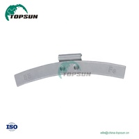 Poids d'équilibrage de roue en fer à Clip TS-Z002 Zinc 5g ~ 60g taille