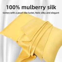Taie d'oreiller en soie 100% biologique de qualité supérieure, douce pour la peau, 22 momme, en soie de mûrier, ensemble de taies d'oreiller en soie pure, OEM/ODM