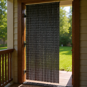 Cortina de Bambú para Puerta Contra Insectos, 39.4x78.7 Pulgadas, Diseño Gris Natural Elegante para Uso en Exteriores - Product Image 3
