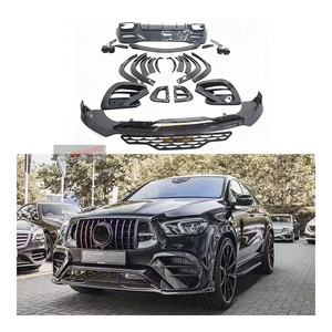 Kit de Carrocería de Fibra de Carbono Rocket 900 para <span class=keywords><strong>Mercedes</strong></span> Benz GLE Coupé GLE350 GLE450 GLE53 GLE63, Mejora de Labios Delanteros, Instalación con Tornillos - Product Image 1