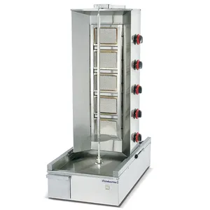 kabab machine 2022 Popular Commercial Automatic Doner Gas Shawarma Grill Machine Kebab Machine With 4 Burners For Sale