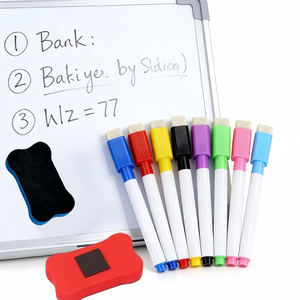 KHY Vente en gros Personnalisation 18 couleurs Marqueurs magnétiques effaçables à sec avec <span class=keywords><strong>encre</strong></span> effaçable Stylo marqueur pour tableau blanc - Product Image 5