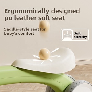 Vélo d'équilibre pour enfants MAIBEIQI, 1-3 ans, siège en plastique, <span class=keywords><strong>sans</strong></span> pédale, scooter à quatre roues, modèle 007, pour bébé apprenant à marcher - Product Image 2