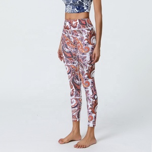 <span class=keywords><strong>Leggings</strong></span> Deportivos Casuales para Mujer, de Cintura Alta, Transpirables, Antibacterianos, con Logotipo Personalizado, Venta al por Mayor, <span class=keywords><strong>Leggings</strong></span> Estampados para Chicas - Product Image 1