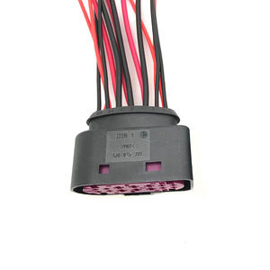 Automotive Wire <b>Harness</b> Connector 14 Pin <b>Black</b> Plastic For Car Lighting System - Product Image 5