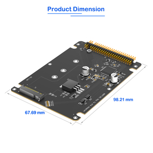 Kartu Adaptor M.2 SATA SSD ke IDE 44 Pin, Adaptor M.2 NGFF B Key / B&M Key ke IDE, Mendukung SSD NGFF M.2 2230/2242/2260/2280 - Product Image 4