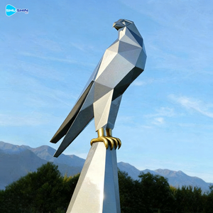 Scultura d'<span class=keywords><strong>Aquila</strong></span> in Acciaio Inox Saldato ed Elettroplaccato, <span class=keywords><strong>Forma</strong></span> Personalizzata, Arte da Esterno, Oggetto da Collezione - Product Image 2