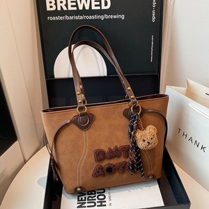 Sac fourre-tout rétro chic en PU pour <span class=keywords><strong>femme</strong></span>, style preppy, nouvelle collection 2026, élégant, haut de gamme, avec fermeture éclair, grande capacité - Product Image 3