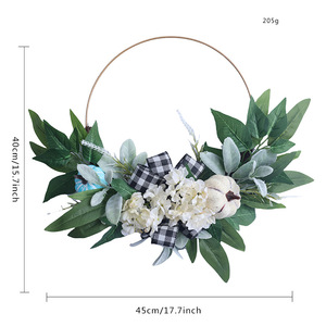 Ghirlanda di perle di legno, <span class=keywords><strong>zucca</strong></span> e rose, fiori artificiali ecologici per Halloween, festa della mamma, feste di famiglia, festa del raccolto - Product Image 2