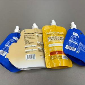 Pochette recyclable personnalisée pour liquide vaisselle biodégradable et réutilisable avec bec verseur emballage de boisson - Product Image 4