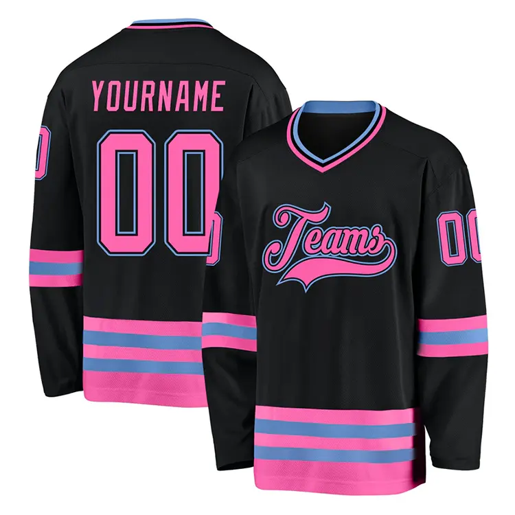 Custom Ijshockey Jersey Gesublimeerd Printlogo Ontwerp Jeugd Hoofdsteden Hockey Jersey