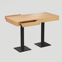 Table et chaise en bois massif sur mesure pour salons de thé et cafés, restaurants et restaurants de fondue chinoise