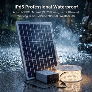 Bande lumineuse LED solaire étanche KTH pour éclairage durable des voies piétonnes, places publiques et parcs - Product Image 2