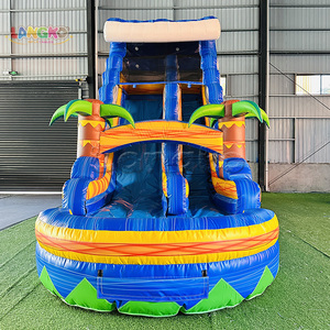 Tobogán Inflable de Tamaño Pequeño para Exteriores, Tobogán Acuático Comercial de PVC en Venta - Product Image 4