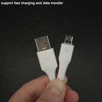 One Stop Service Pequeño portátil Simple Soft Liquid Silicone V8 Android USB a Micro USB Cables