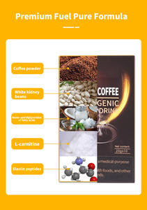 뜨거운 판매 인스턴트 슬리밍 체중 감소 블랙 커피 가루 케토 식품 녹색 커피 가루 체중 감량을위한 식욕 억제제 - Product Image 3
