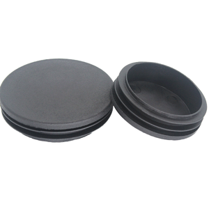 Furniture Rubber Feet Chair Leg-caps Plastic Pipe Plug Pe Plastic Black Round Pipe Plug Non-slip Foot <b>Pads</b> for Chairs - Product Image 1