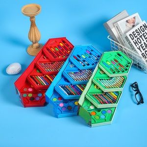 Kit de Papeterie Éducatif de Haute Qualité 46 Pièces Pinceau à Eau <span class=keywords><strong>Crayon</strong></span> Aquarelle <span class=keywords><strong>Crayon</strong></span> de Cire Coffret Cadeau 4 Niveaux en Plastique Vente en Gros - Product Image 6