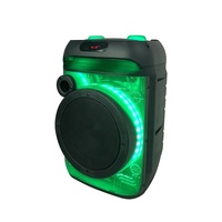 Haut-parleur Karaoké Bluetooth Haute Qualité 8 Pouces 30-50W Son Stéréo RGB Entrée Guitare Télécommande pour Petite Scène Église
