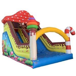 20ft di grado commerciale alta Candy Shack scivolo gonfiabile con buttafuori Candyland avventura Indoor Outdoor PVC scivolo a secco - Product Image 1