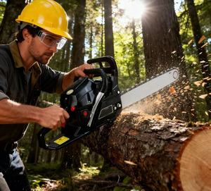 Công Suất Cao Công Nghiệp Tự Làm Xăng Chuỗi Saw 1800W 12in Hướng Dẫn Thanh Không Chổi Than Động Cơ Khai Kê Khai Kê Dầu - Product Image 2