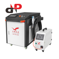 Machine de nettoyage, de soudage et de découpe au laser à fibre portative multifonctionnelle à refroidissement par air pour le bois et l'aluminium