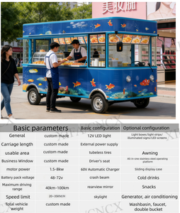 <span class=keywords><strong>Camion</strong></span> de restauration motorisé électrique entièrement équipé en acier inoxydable, cuisine mobile, restauration rapide, snacks, bonbons, bière, commerce - Product Image 3