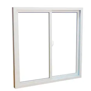 Fenêtres coulissantes en vinyle PVC UPVC à double vitrage et à guillotine de conception standard