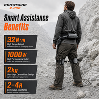 Exosquelette robotique léger en fibre de carbone, dispositif d'assistance à la marche avec système de contrôle intelligent par application IA pour la mobilité en extérieur