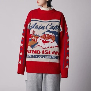 <span class=keywords><strong>Pull</strong></span> de Noël <span class=keywords><strong>moche</strong></span> tricoté à manches longues personnalisable pour hommes unisexe Jacquard Design respirant tricots - Product Image 4