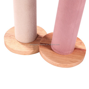 Đồ trang sức cửa sổ trang sức hiển thị đứng lưu trữ hiển thị trường hợp xi lanh màu hồng trắng đen màu xanh lá cây tóc ban nhạc hiển thị đứng cho cửa hàng - Product Image 3