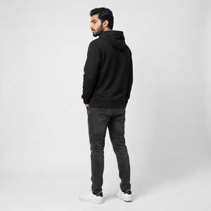 Wholesale Full Face Zip Hoodie For Men Custom Logo Fashion Men's Streetwear Blank Zipper Hoodies - Product Image 1